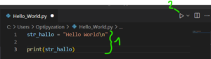 Python Schnellstart mit VS Code (Windows) - Optipyzation